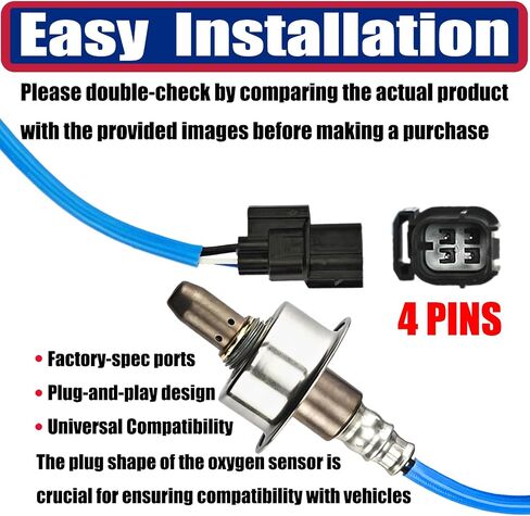 قطعتان 2349091 2344462 مستشعر O2 المنبع والمصب متوافق مع 2008-2012 Honda Accord 2.4L، متوافق مع 2009-2014 Acura TSX 2.4L استبدال #36531R40A01 36532R40A01 in Kuwait