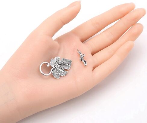 Adabele 20 Sets Cute Owl Toggle Clasp 20.2mm (0.8 Inch) T-Bar Closure Antique Silver Tone for Necklace Bracelet Anklet Jewelry Making MC-AF17 in Saudi Arabia