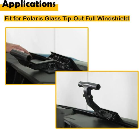 5452827 Windshield Tip Out Handle Replacement Compatible with Polaris, Full Glass Tip Out Windshield Handle in Kuwait