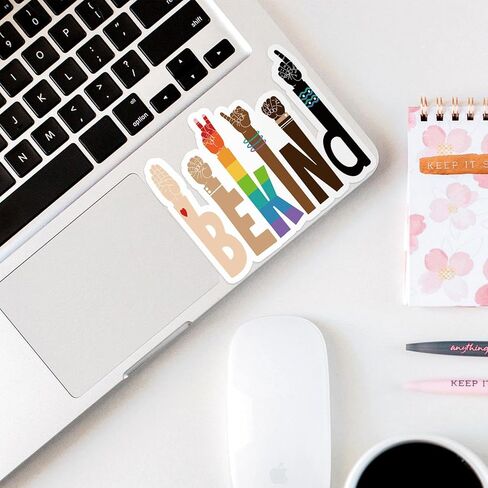 Be Kind Stickers Pride Stickers Human Rainbow Bumper Stickers Pride Decals for Cars Be Kind Sign Sticker ASL Sticker Auto Truck Bumper Wall Laptop Sticker (12 Pieces) in Saudi Arabia