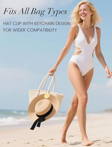 مشبك قبعة للسفر من نيفايا - إكسسوار سفر للنساء، مشبك قبعة مغناطيسي. مشبك قبعة لأساسيات الرحلات البحرية على الشاطئ in Kuwait