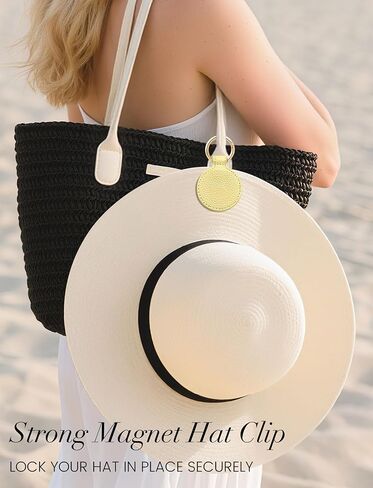 مشبك قبعة للسفر من نيفايا - إكسسوار سفر للنساء، مشبك قبعة مغناطيسي. مشبك قبعة لأساسيات الرحلات البحرية على الشاطئ in Kuwait
