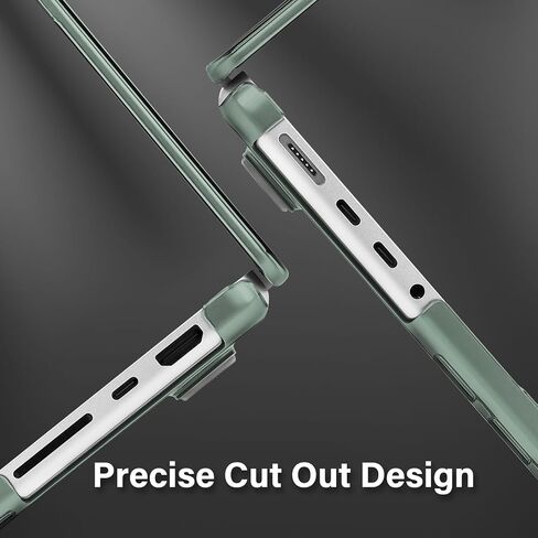 Moseso متوافق مع MacBook Pro 14 بوصة الحالة 2025-2021 M4 M3 M1 M1 A3112 A3185 A3401 A2918 A2992 A2779 A2442 ، تجاوزت Case Natural Hard Case & Keyboard Skin & Type C ، Crystal Black in Saudi Arabia