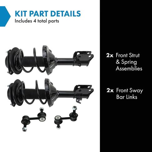TRQ Front Suspension Kit Compatible with 2012-2016 Subaru Impreza in Saudi Arabia