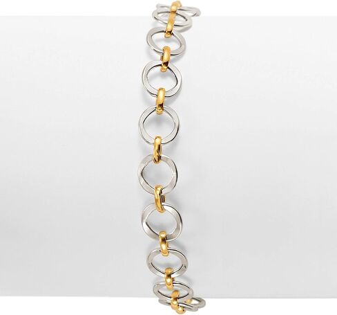 Ross-Simons 14kt 2-Tone Gold Circle-Link Bracelet in Saudi Arabia