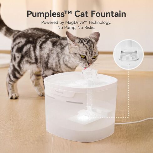Cheerble Replacement Kit for Cheerble E1+ & E1 Pumpless Cat Water Fountain, Pumpless Design, MagDrive™ Technology, No Cleaning Hassle, No Electrical Leakage, Water Conduit & Impeller x 1 (Pack of 1) in Saudi Arabia