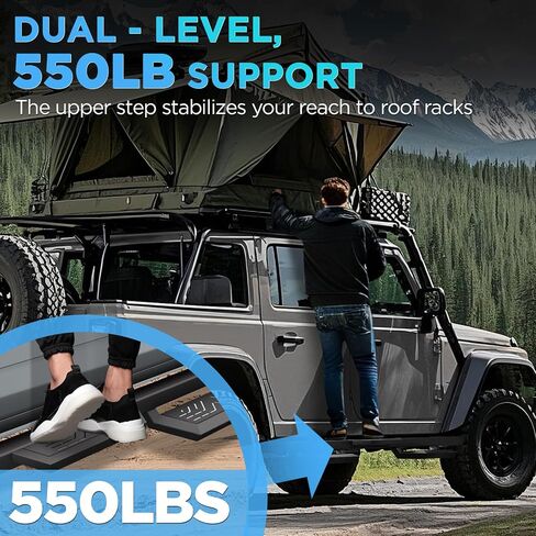 لوحات تشغيل PZ متوافقة مع 2010-2024 Dodge RAM 2500 3500 CREW CAB ، خطوات جانبية أسود قضبان الصلب الكربوني الثقيلة. in Saudi Arabia