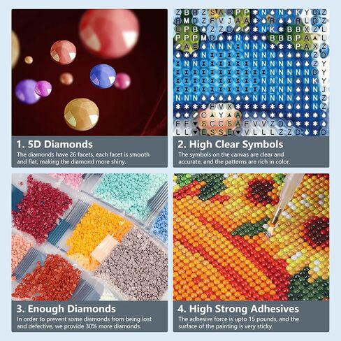 SJUTOUCI Diamond Painting Kits for Adults, Gnome Diamond Art Kits for Beginners, 5D DIY Diamond Bead Dot Art, Full Drill Round Gem Craft Home Decor 12x12 inch in Kuwait