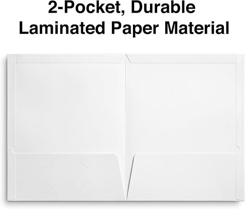 Staples 907578 2-Pocket Laminated Folders Dark Blue 10/Pack (13372-CC) in Saudi Arabia