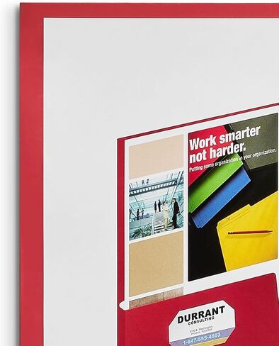 Staples 907578 2-Pocket Laminated Folders Dark Blue 10/Pack (13372-CC) in Saudi Arabia