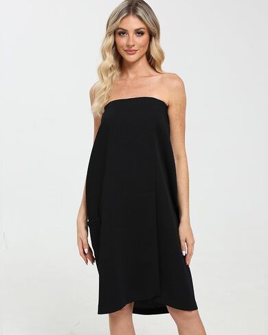 Xeoxarel Bath Towel Robe for Women, Lightweight Soft Towel Wraps, Comfortable Bathrobe, Perfect for Spa, Sauna, and Pool in Kuwait