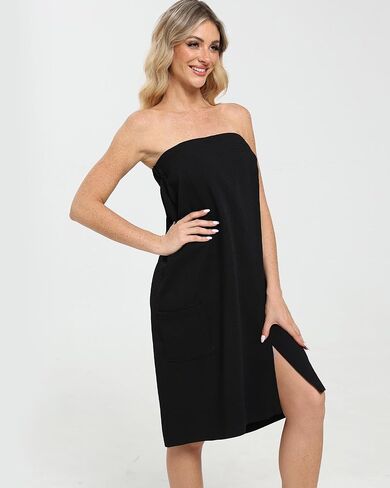 Xeoxarel Bath Towel Robe for Women, Lightweight Soft Towel Wraps, Comfortable Bathrobe, Perfect for Spa, Sauna, and Pool in Kuwait