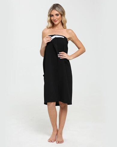 Xeoxarel Bath Towel Robe for Women, Lightweight Soft Towel Wraps, Comfortable Bathrobe, Perfect for Spa, Sauna, and Pool in Kuwait