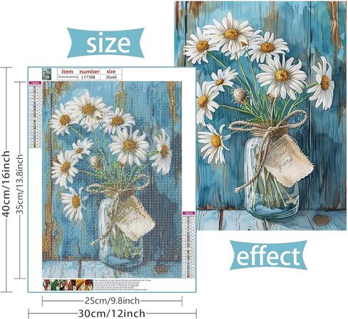 Vaiieyo 5d DIY مجموعات فن الماس للبالغين بقرة ، مناظر شتوية للفن الماس ، وأطقم الطلاء الماس كاملة الحفر جولة الحرف اليدوية للمنزل ديكور جدار ديكور هدية 12x16 بوصة in Kuwait