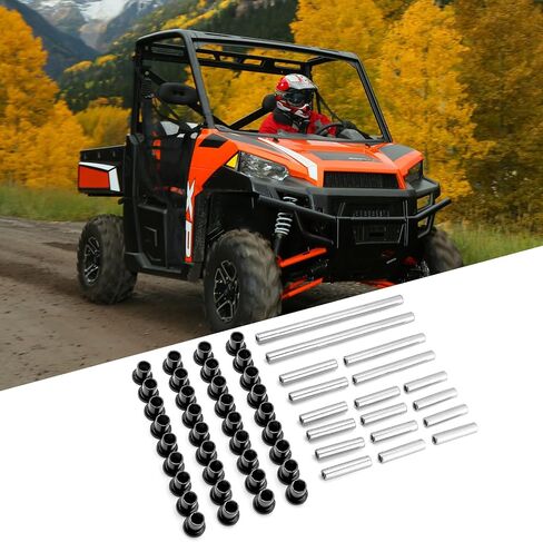 Suspension Front & Rear A-Arm Bushings Kit HDPE Heavy Duty Control Arm Bushing Set Compatible with Polaris Ranger 500 700 2005-2008 in Kuwait