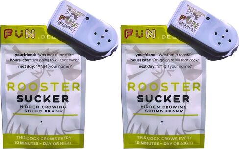 FUN delivery Rooster Sucker: Hidden Annoying Rooster Crowing Sound Device to Prank Friends & Family – Fun Joke Toy for Parties & Offices – Perfect for Pranksters in Saudi Arabia