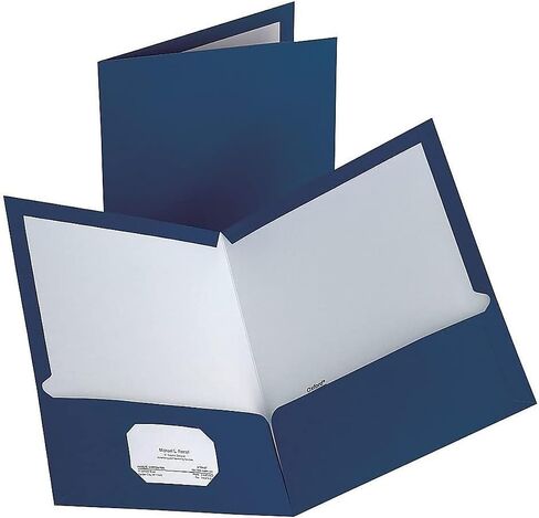 Staples; 2-Pocket Laminated Folders, White, 10/Pack in Saudi Arabia