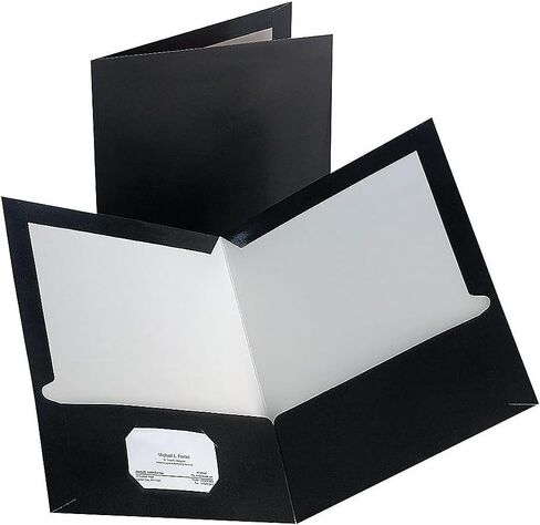 Staples; 2-Pocket Laminated Folders, White, 10/Pack in Saudi Arabia