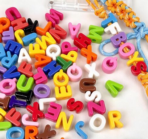 Chunky Colorful Acrylic Letter Beads for DIY Crafts (36) in Saudi Arabia