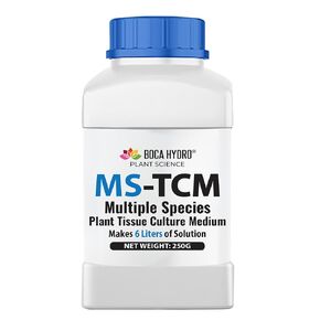 MS Murashige & Skoog Plant Tissue Culture Medium – Ready-to-Use Blend with Sucrose, Agar, Vitamins & Nutrients – Supports Micropropagation, Rooting, Works with All PGRs – 250g Makes 6L in Saudi Arabia