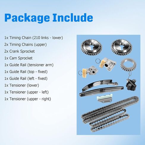 ECCPP Replacement fit for Timing Chain Kit CPW5822 2005-2015 Xterra Frontier 4.0L V6 DOHC Code VQ40DE in Saudi Arabia