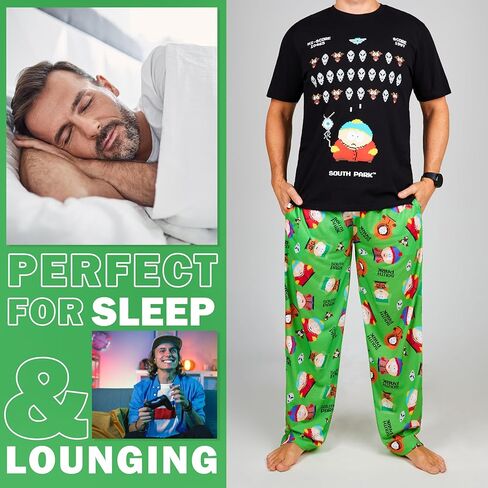 South Park Men's Pajamas Set, Soft Cotton Loungewear - Fun Gifts for Him in Kuwait