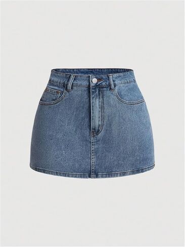 WDIRARA Women's Bowknot High Waist Denim Skirt Y2k Bodycon Mini Skirts with Pockets in Saudi Arabia