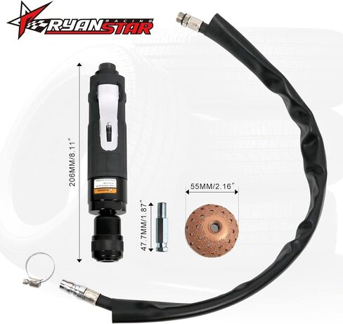 RYANSTAR RACING 2500 دورة في الدقيقة منخفضة السرعة الهواء الإطارات العازلة طقم إصلاح الإطارات تلميع تنظيف أداة هوائي التلقائي التلميع عجلة آلة الإطارات التصحيح أدوات العادم الخلفي in Kuwait