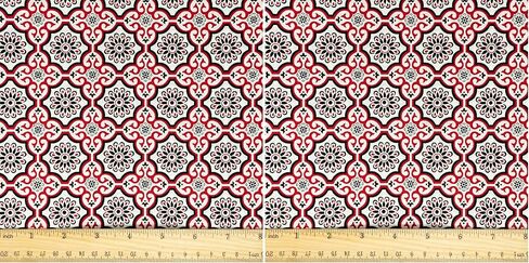 Stitch & Sparkle 100 ٪ Cotton 44 "Rose Sewing & Craft من الفناء والأزرق والأخضر والرمادي in Kuwait
