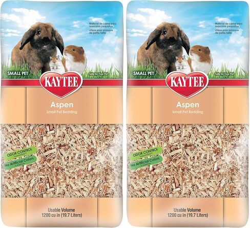 Kaytee Aspen Small Animal Pet Bedding For Pet Guinea Pigs, Rabbits, Hamsters, Gerbils, and Chinchillas, 52.4 Liters in Kuwait