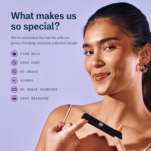 Gimme Beauty - ربطات شعر سميكة - بلوندي - ربطات شعر خالية من التلف - مصنوعة من ألياف مطاطية غير ملحومة - إكسسوارات شعر سميكة + مجعد - بدون تمزق أو خدوش أو كسر (6 قطع) in Kuwait