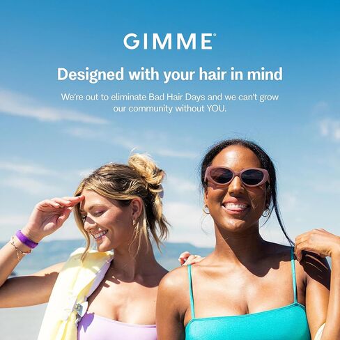 Gimme Beauty - ربطات شعر سميكة - بلوندي - ربطات شعر خالية من التلف - مصنوعة من ألياف مطاطية غير ملحومة - إكسسوارات شعر سميكة + مجعد - بدون تمزق أو خدوش أو كسر (6 قطع) in Kuwait