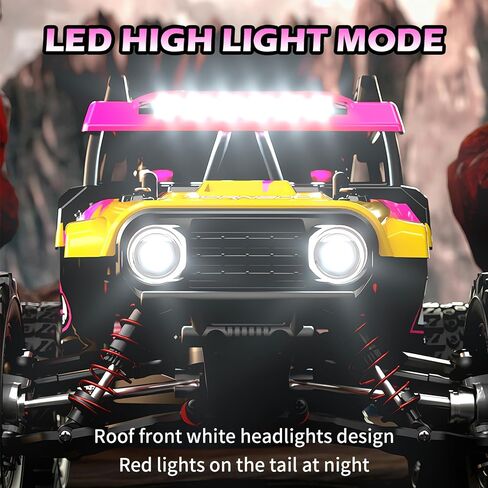 1/14 Brushless RC Cars for Adults, Fast Rc Car Max 36mph 4x4 Off-Road RC Truck with 2 Lipo Batteries, High Speed Remote Control Car with 35A Waterproof ESC, All Terrain Off-Road Truck in Saudi Arabia