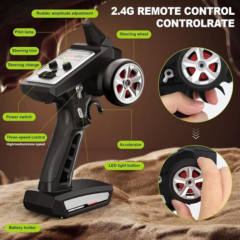 1/14 Brushless RC Cars for Adults, Fast Rc Car Max 36mph 4x4 Off-Road RC Truck with 2 Lipo Batteries, High Speed Remote Control Car with 35A Waterproof ESC, All Terrain Off-Road Truck in Saudi Arabia
