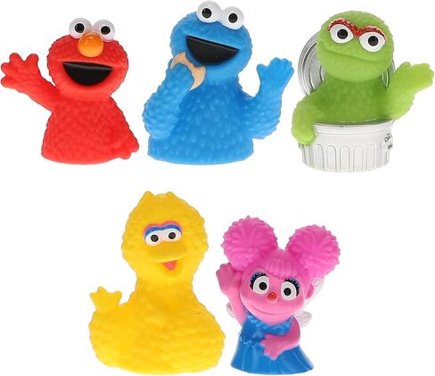 Sesame Street 10 Piece Finger Puppet Set - Party Favors, Educational, Bath Toys, Floating Pool Toys, Beach Toys, Finger Toys, Playtime in Saudi Arabia