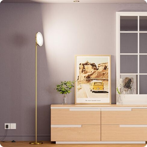 Dimmable Floor Lamp with Remote，Floor Lamps for Living Room Bedroom Office，Adjustable Brightness (10%-100%) and Color Temperature (3000k- 6000k)，Standing Lamp Tall Lamp with Foot Switch in Kuwait