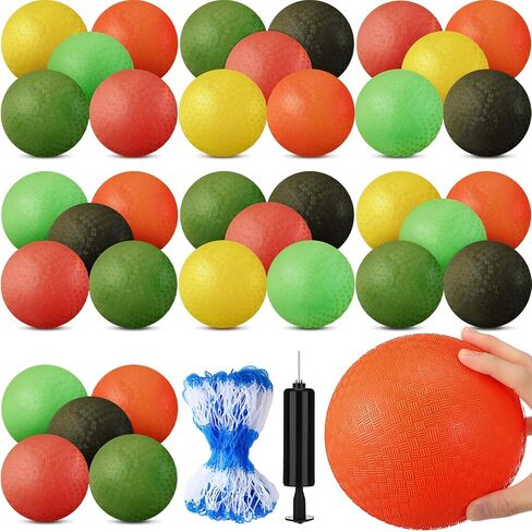6 Inch Dodgeball Playground Balls Colorful Bouncy Balls Inflatable Kickball Dodgeballs Sports Bouncy Balls for Kids and Adults in Ball Games Gym Yoga School Party Supplies in Saudi Arabia