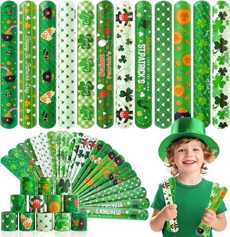 Childom 20 Pack Slap Bracelets 2-Color Reversible Charm Bracelets stage sequins horsetail buckle color ball head hair accessories hair accessories Magic Wristband in Saudi Arabia