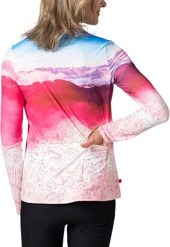 Terry Cycling Jersey Womens Soleil Long Sleeve Flow Relaxed Fit UPF 50+ Bike Tops for Women, Reg. & Plus Sizes in Saudi Arabia
