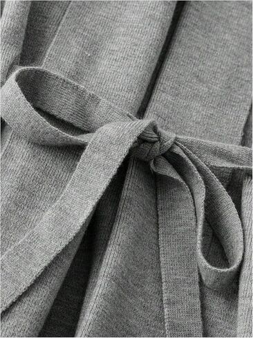 GORGLITTER Women's Drawstring Tie Front Sweater Cardigan Sleeveless Open Neck Vest Outerwear in Kuwait