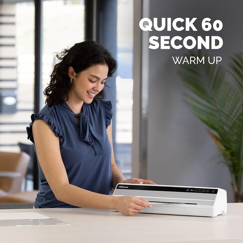 Fellowes Saturn 3i 125 Thermal Laminator Machine for Home or Office with Pouch Starter Kit, 12.5 inch, Fast Warm-Up, Jam-Free Design (5736601) in Kuwait