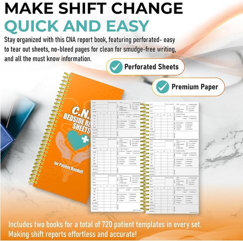 Nurse Essentials Report Book, Patient Templates Set of 2, Nursing Clinicals, Nurse Appreciation Gift for Nurses, Nursing Student Gift, and SBAR Nurse Report Book in Kuwait