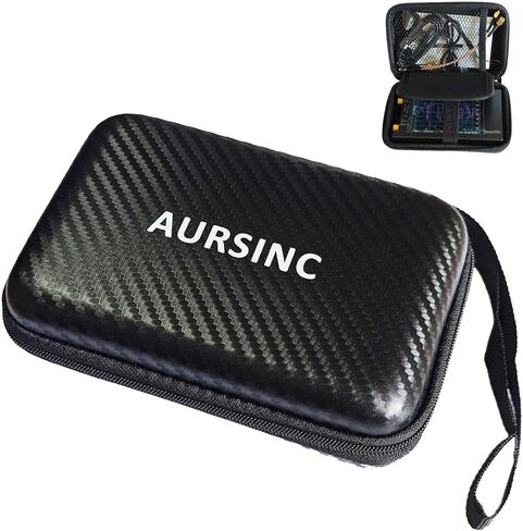 AURSINC 4 Inch Hard EVA Protective Case for NanoVNA H4/TinySA Ultra - Waterproof Shockproof Storage Bag with Carry Strap, Foam Divider, Secure Fit for Vector Network Analyzer and Spectrum Analyzer in Kuwait
