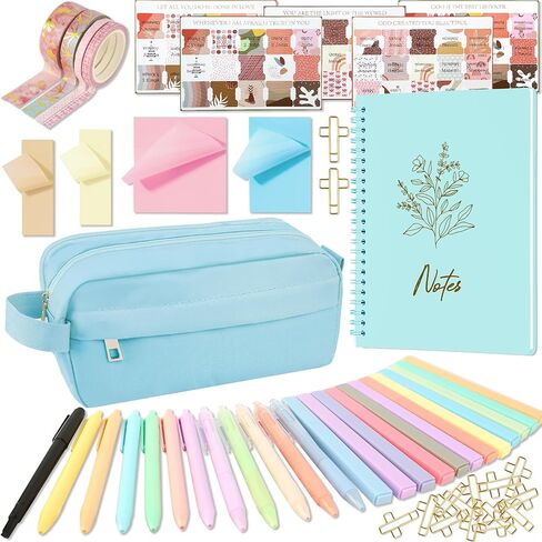 Bible Study Supplies Journaling Kit for Women, Bible Study Kit Includes No Bleed Highlighters and Pens, Pen Case, Annotation kit, Christian Gifts for Women, Beginners in Kuwait