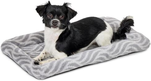 MidWest Homes for Pets QuiteTime Deluxe Wave Bolster Bed for Large Dogs; Easily Machine Wash and Dry; Gray; 42"; 40242-WVGY in Kuwait