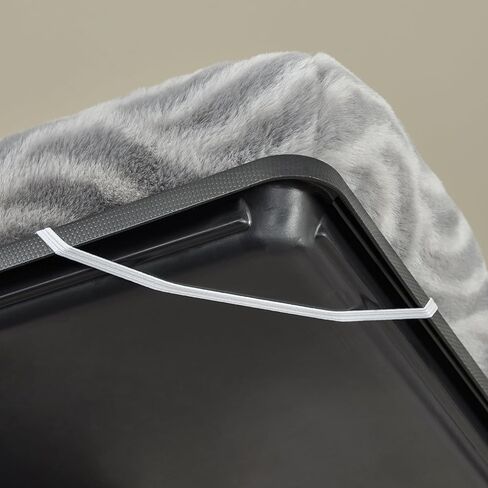 MidWest Homes for Pets QuiteTime Deluxe Wave Bolster Bed for Large Dogs; Easily Machine Wash and Dry; Gray; 42"; 40242-WVGY in Kuwait