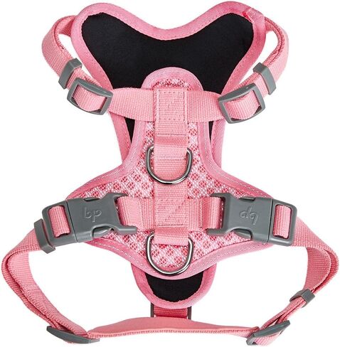 Blueberry Pet Dog Harness Medium Sized Dog | Reflective Harness for Night | No Pull Dog Harness Medium & Large Dogs | Easy Walk Vest | Mesh Padded | Small Dog Harness | Olive & Blue-Gray in Saudi Arabia