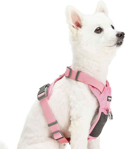 Blueberry Pet Dog Harness Medium Sized Dog | Reflective Harness for Night | No Pull Dog Harness Medium & Large Dogs | Easy Walk Vest | Mesh Padded | Small Dog Harness | Olive & Blue-Gray in Saudi Arabia