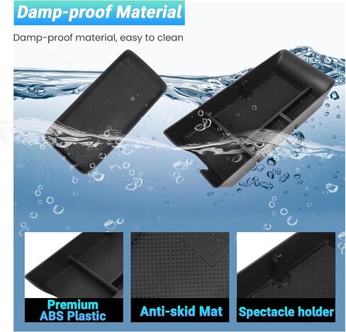 منظم وحدة التحكم المركزية متوافق مع ملحقات كامري 2025، صندوق تخزين مسند الذراع، صينية تنظيم القفازات، إدراج ثانوي مع حامل العملات المعدنية والنظارات الشمسية in Kuwait