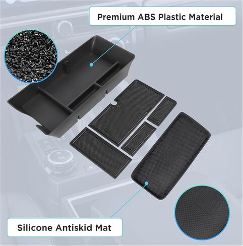 منظم وحدة التحكم المركزية متوافق مع ملحقات كامري 2025، صندوق تخزين مسند الذراع، صينية تنظيم القفازات، إدراج ثانوي مع حامل العملات المعدنية والنظارات الشمسية in Kuwait